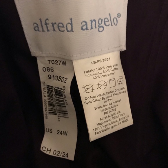 Dress, evening or wedding, dark purple, sleeveless - Picture 6 of 6